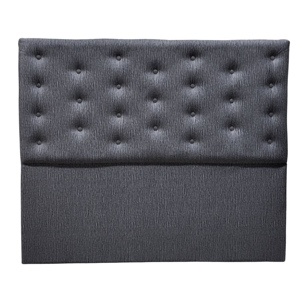 GENERICO - Respaldo 2 Plazas Gris Jaspiado oscuro Botone a piso Muebles Rimar