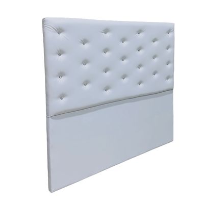 Imagen 2 del producto Respaldo 2 Plazas Blanco Eco cuero Diamante a piso Muebles Rimar