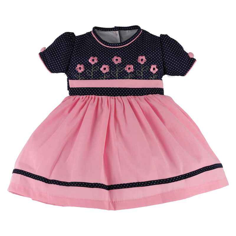 ENCANTO - Vestido Algodón Bebé Niña Bordado ALTA COSTURA Fernanda