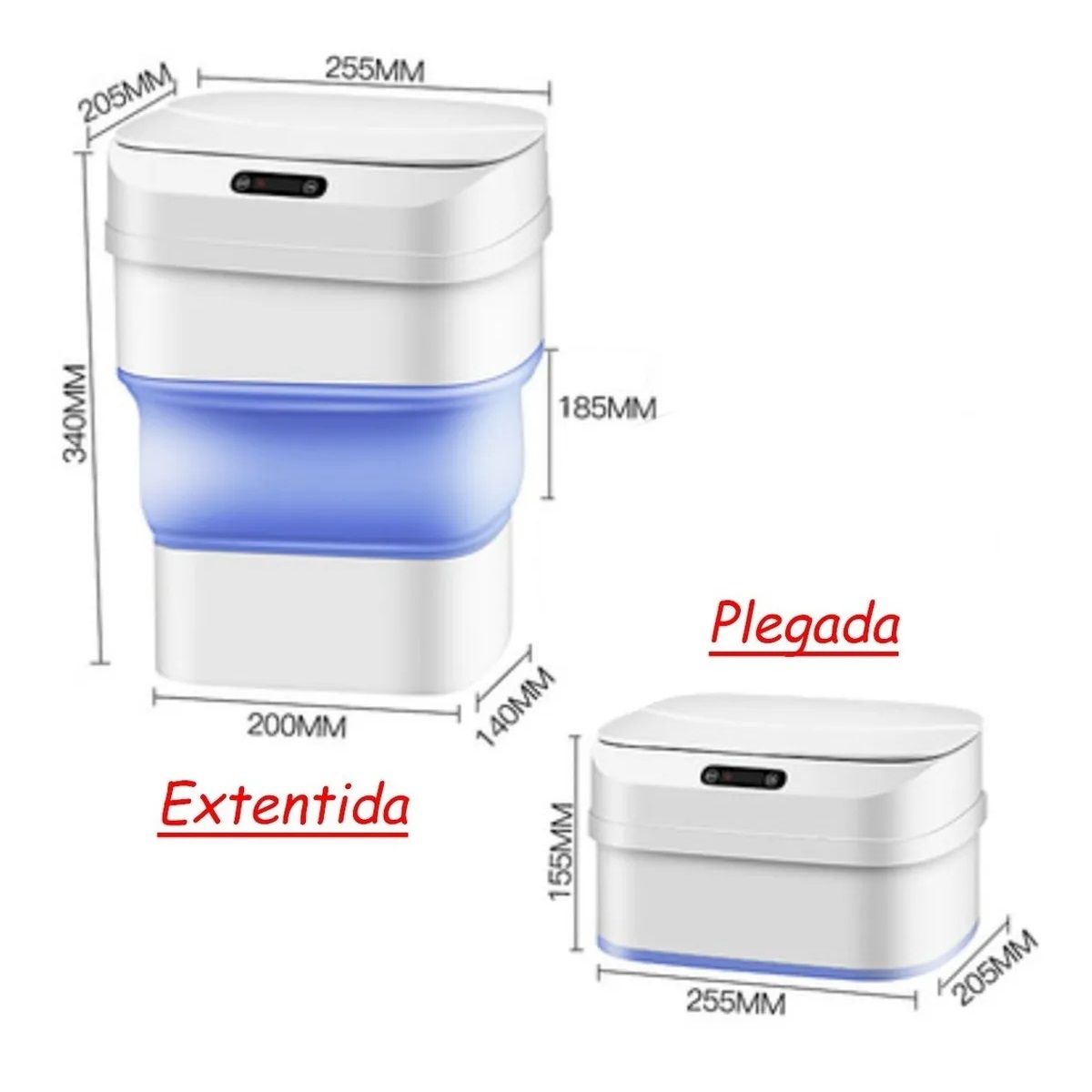 GENERICO - Basurero Con Sensor Papelero Pedal Inteligente Baño Oficina