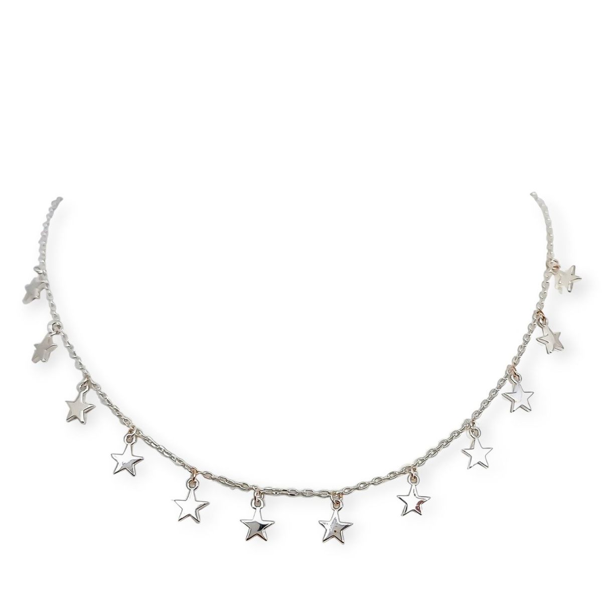 COGGIOLA - Collar Choker 12 Estrellas Plata Fina 925