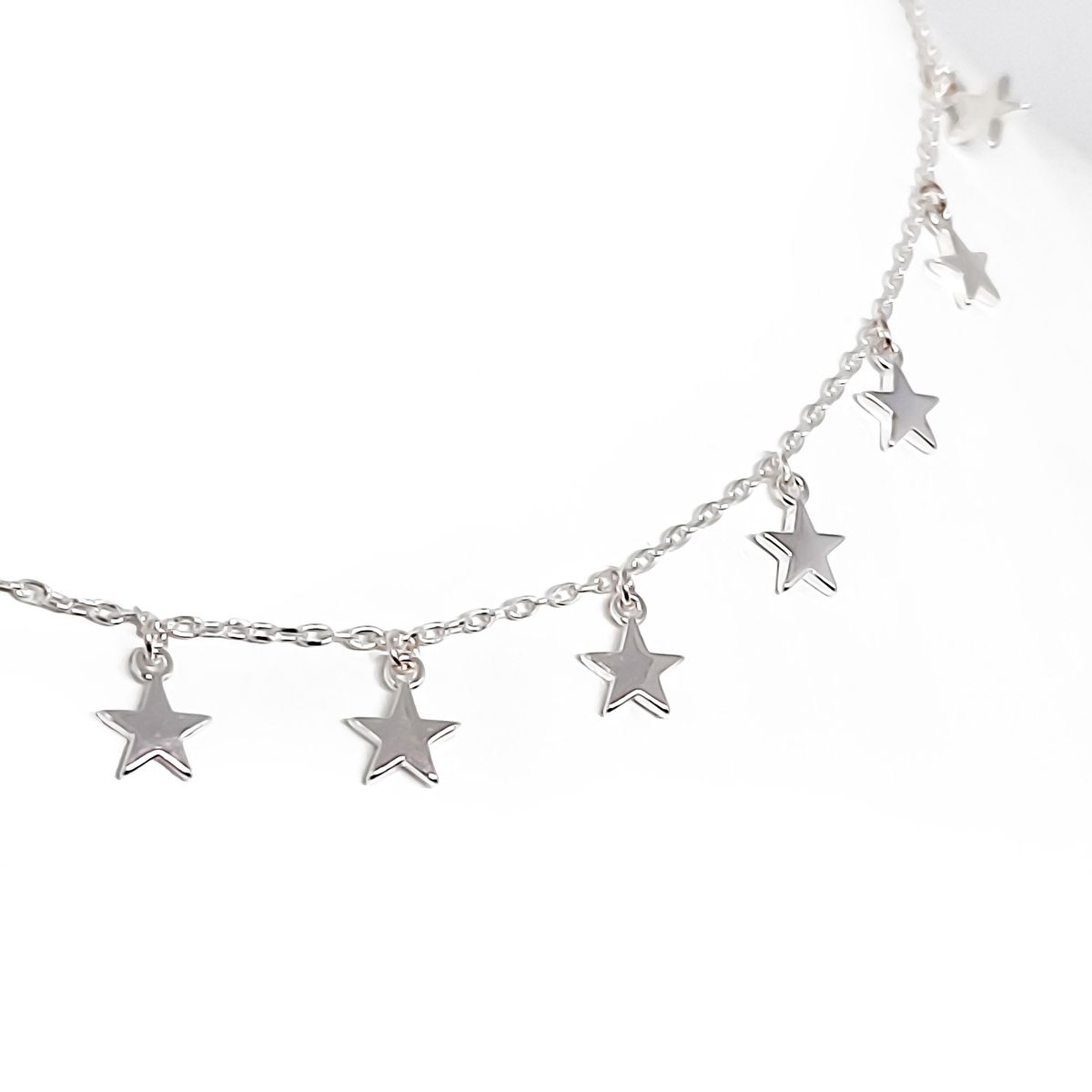 COGGIOLA - Collar Choker 12 Estrellas Plata Fina 925