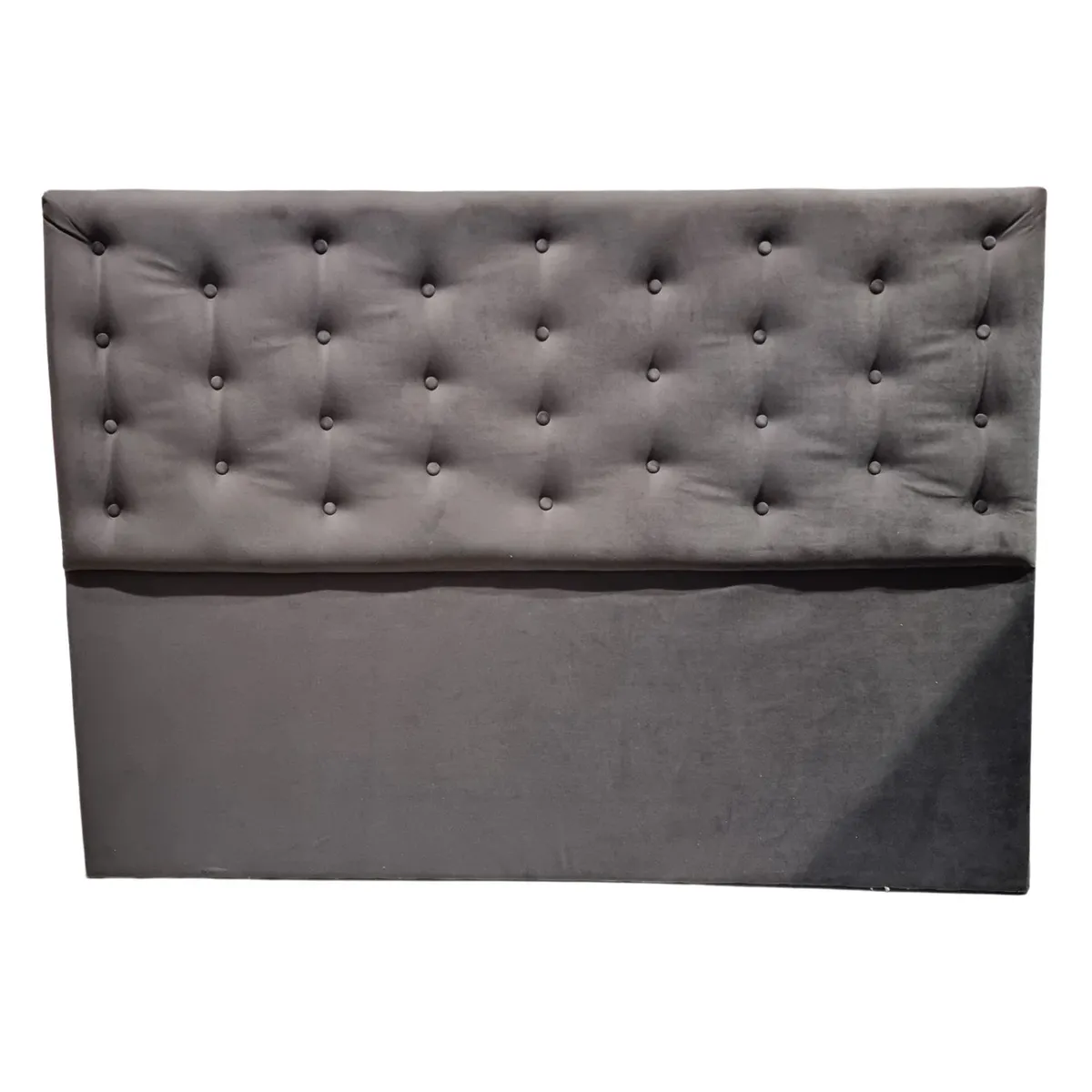 GENERICO - Respaldo King Chocolate Felpa a piso Muebles Rimar 182x130x8