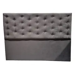 GENERICO - Respaldo King Chocolate Felpa a piso Muebles Rimar 182x130x8