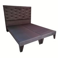 Base Europea Div 2 Plaza Respaldo Gris Jaspiado Oscuro a Piso