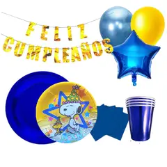 GENERICO - SET DE CUMPLEAÑOS DISEÑO SNOOPY