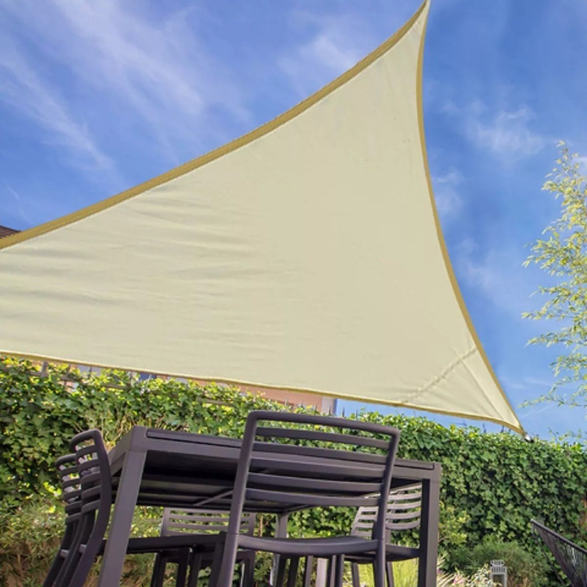 GENERICO - TOLDO VELA DE 3MT LONA IMPERMEABLE Y RESISTENTE AL SOL ITEM1386-1
