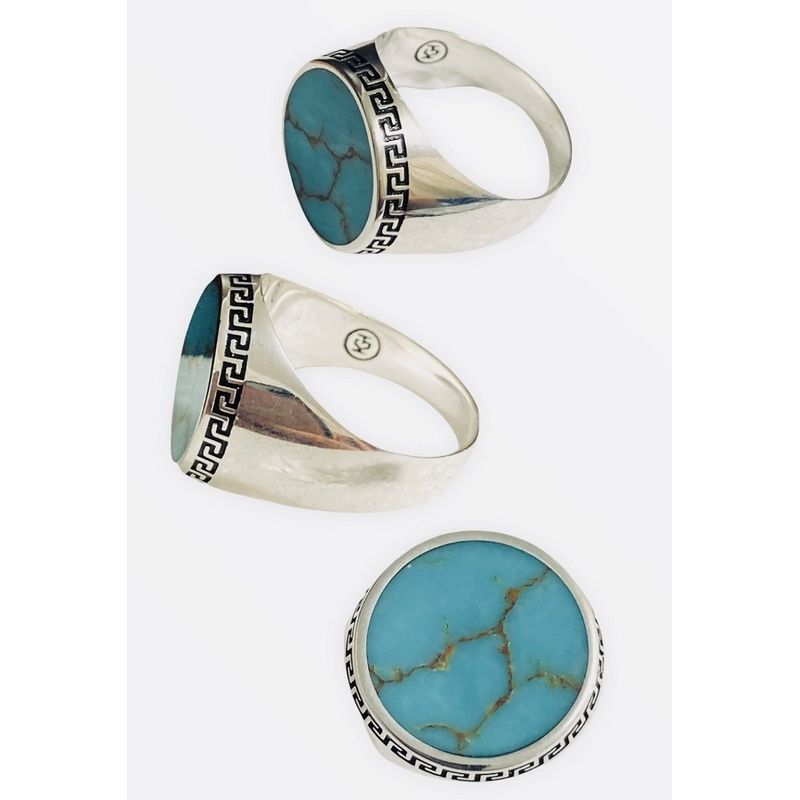 TAETHAI - Anillo de plata 925 con Turquesa