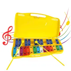 GENERICO - Metalofono Cromatico Infantil Escolar 25 Notas Musicales.