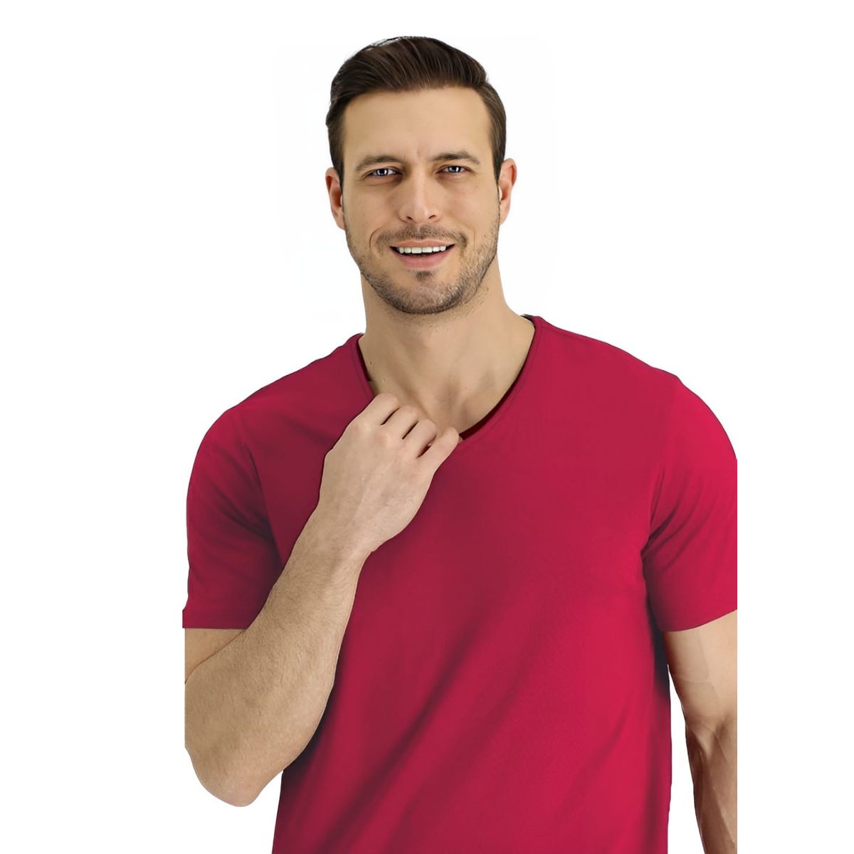 MROTTO - Polera Hombre Casual Algodon Manga Corta