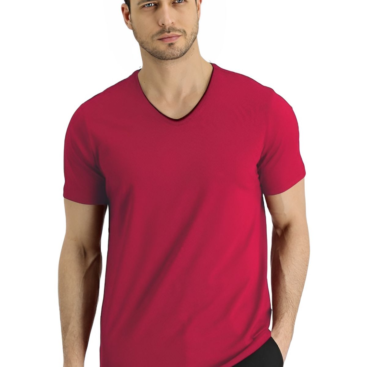 MROTTO - Polera Hombre Casual Algodon Manga Corta