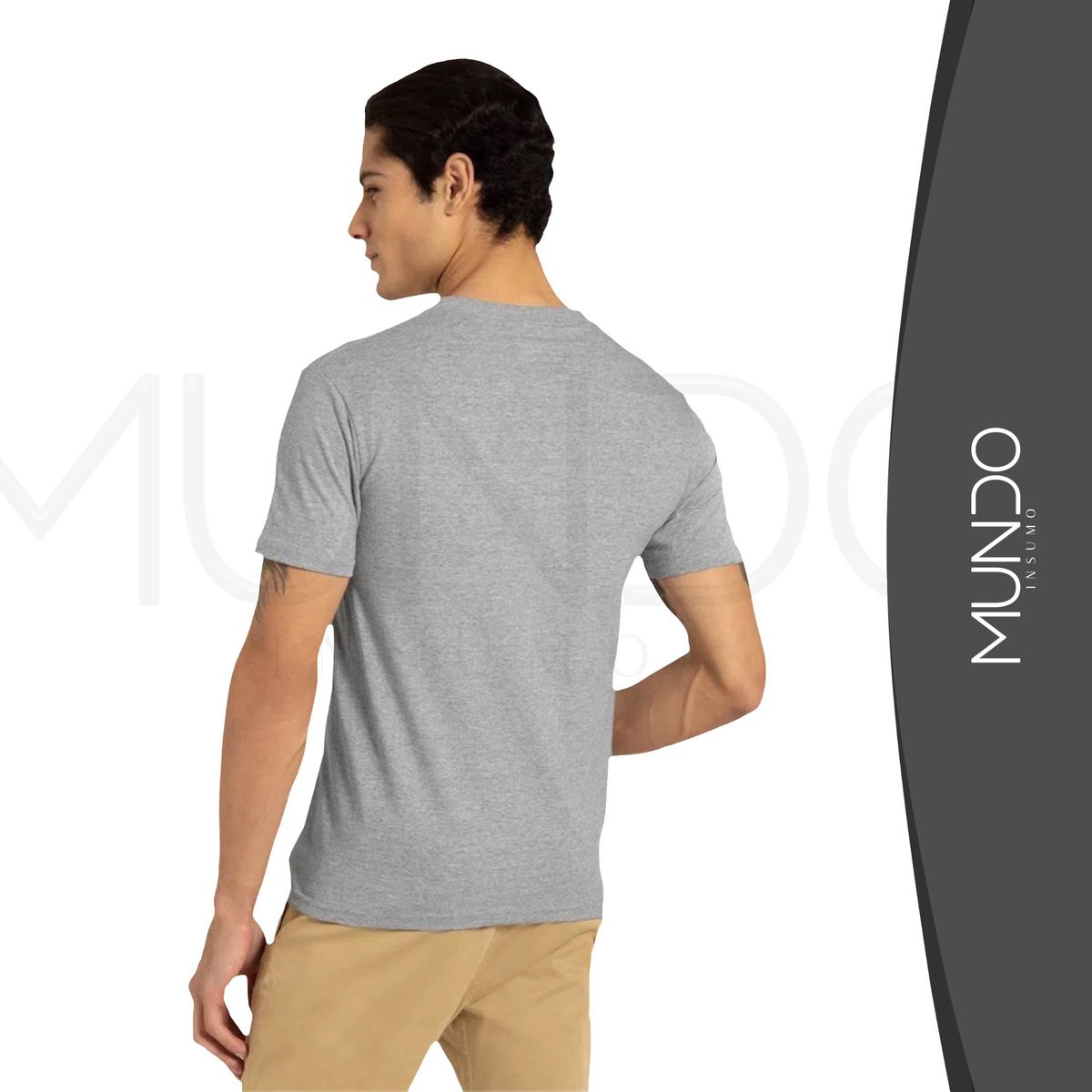MUNDO INSUMO - Polera Cuello V 100 Algodón De Hombre Varios Colores