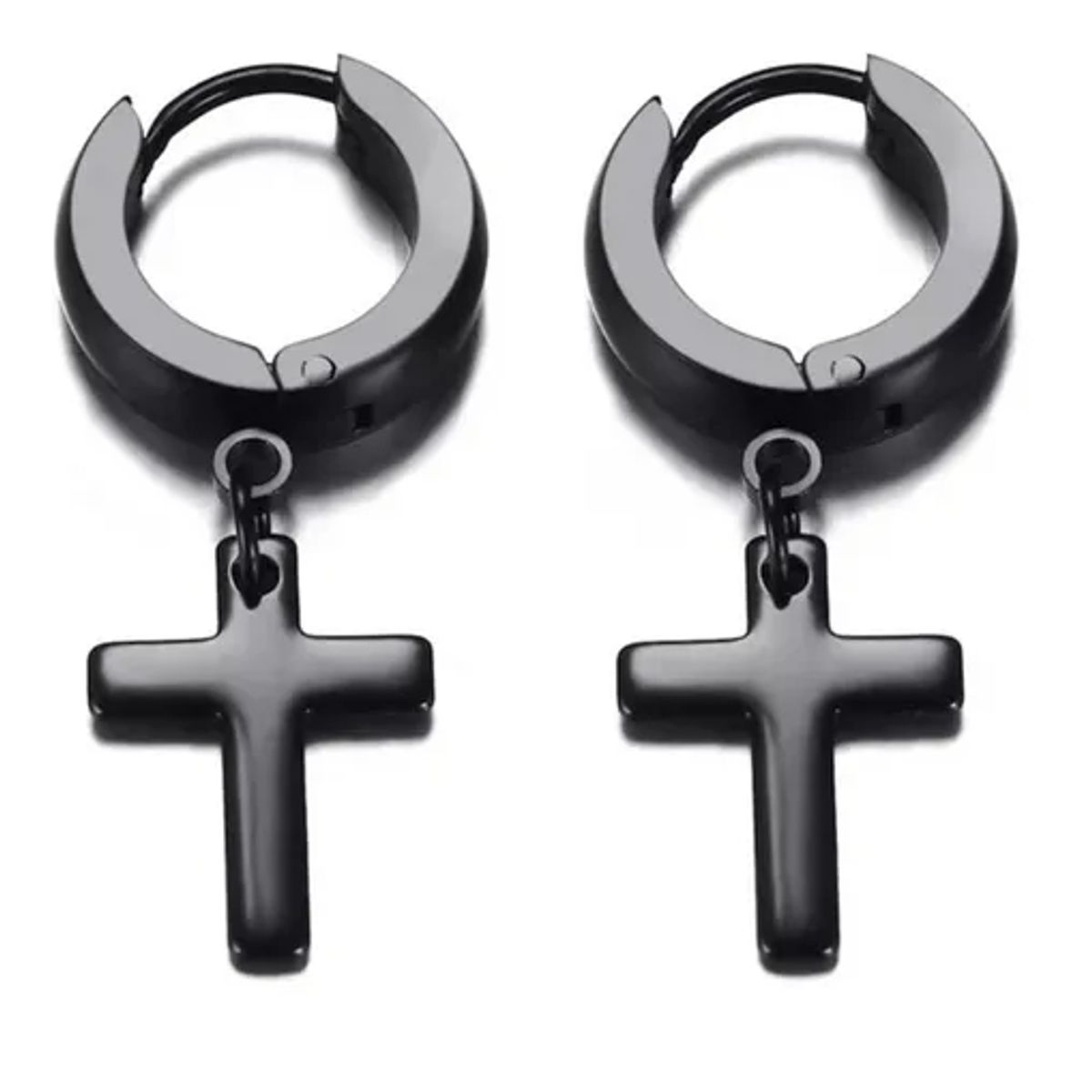 GENERICO - Aros Punk Cruz Hombre Mujer Moda Royal Madriz
