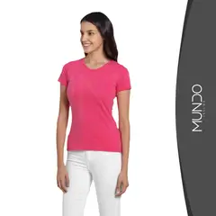 MUNDO INSUMO - Polera De Algodón Mujer Manga Corta Para Estampar