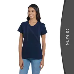MUNDO INSUMO - Polera De Algodón Mujer Manga Corta Para Estampar