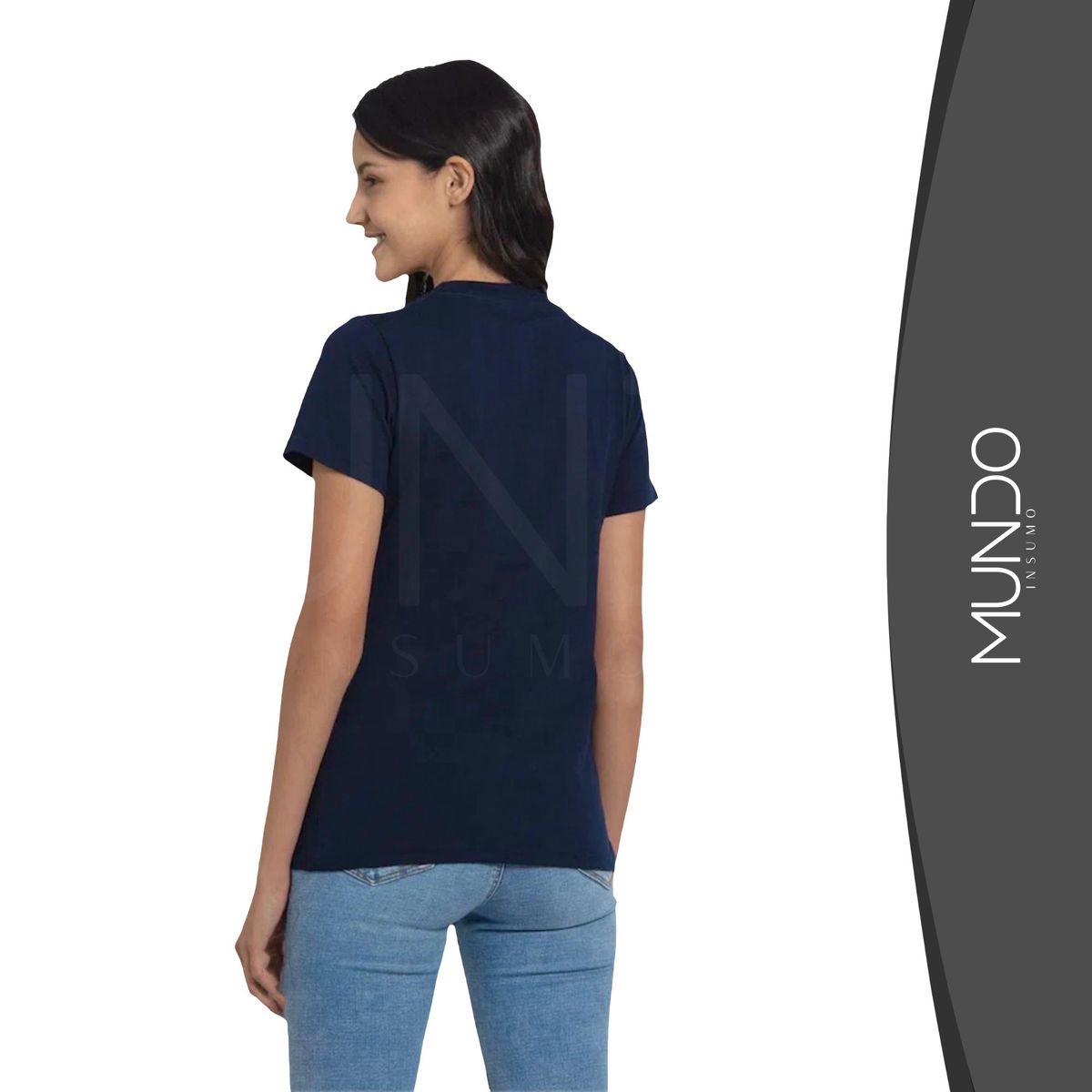 MUNDO INSUMO - Polera De Algodón Mujer Manga Corta Para Estampar