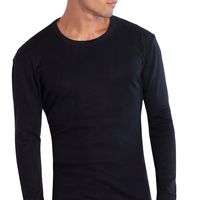 Camiseta Cuello Polo Manga Larga Negro