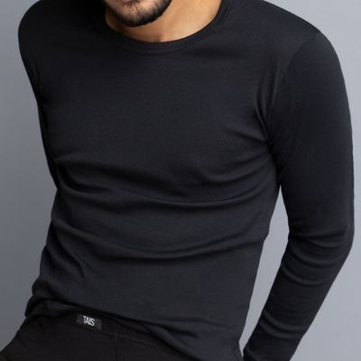 Imagen 2 del producto Camiseta Cuello Polo Manga Larga Negro