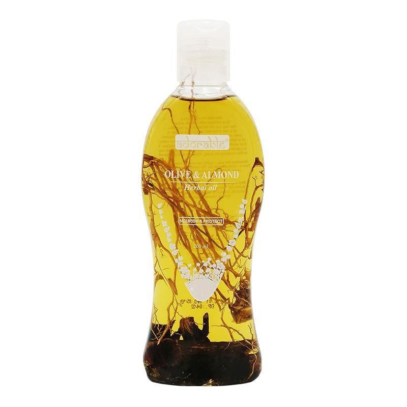 ADORABLE - Aceite Capilar Adorable - Oliva & Alemdra 200 ml Nutre y Protege