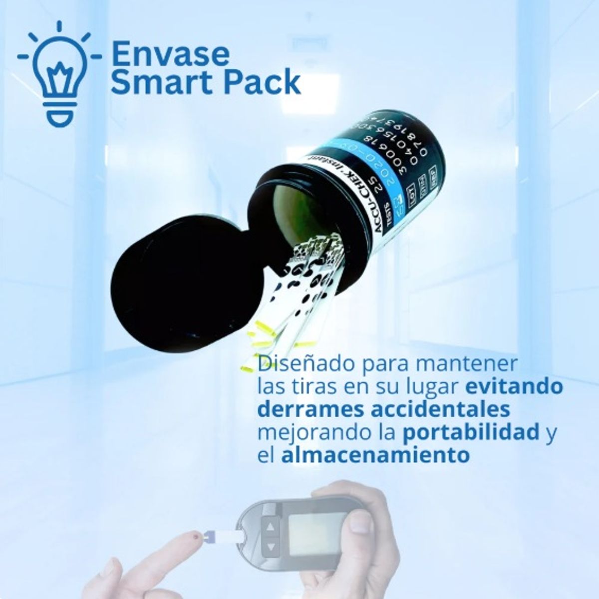 ACCU CHEK - Pack Glucómetro Accu-Chek® Instant + 25 tiras + 25 lancetas