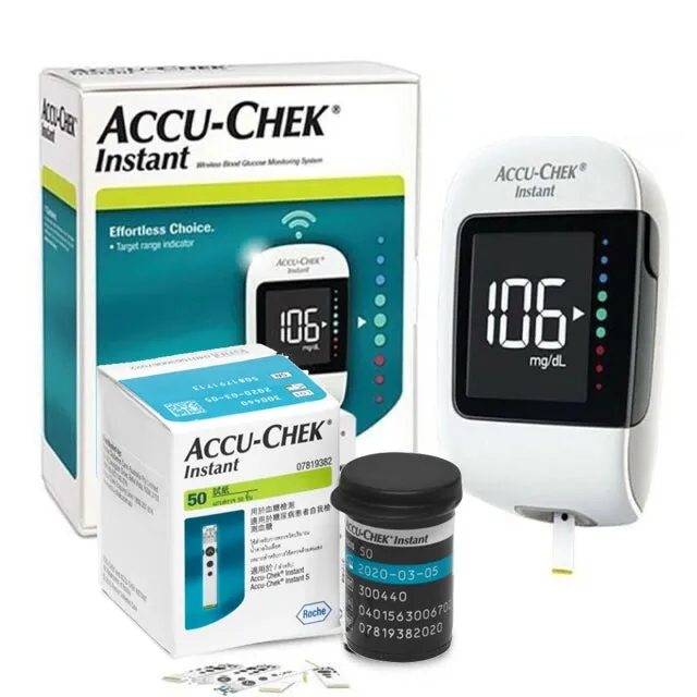 Pack Glucometro Accu-Chek Instant + 50 tiras + 50 lancetas