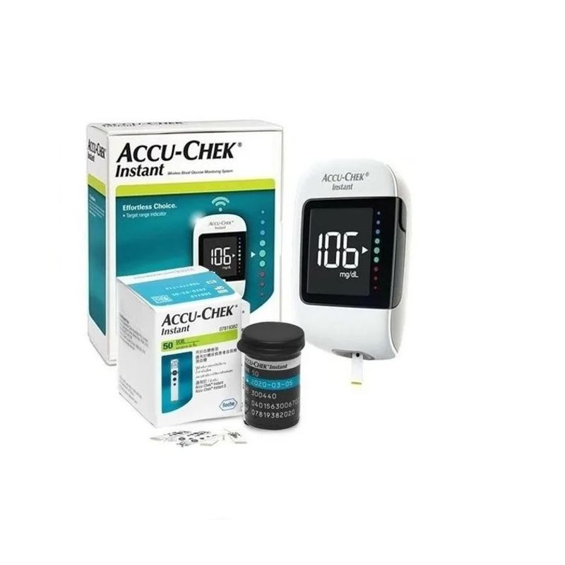ACCU CHEK - Pack Glucómetro Accu-Chek® Instant + 50 tiras + 10 lancetas