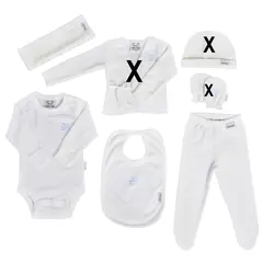 DGU - CONJUNTO MINI SET AJUAR RECIEN NACIDO NIÑO NANAN ALGODON PIMA PERUANO