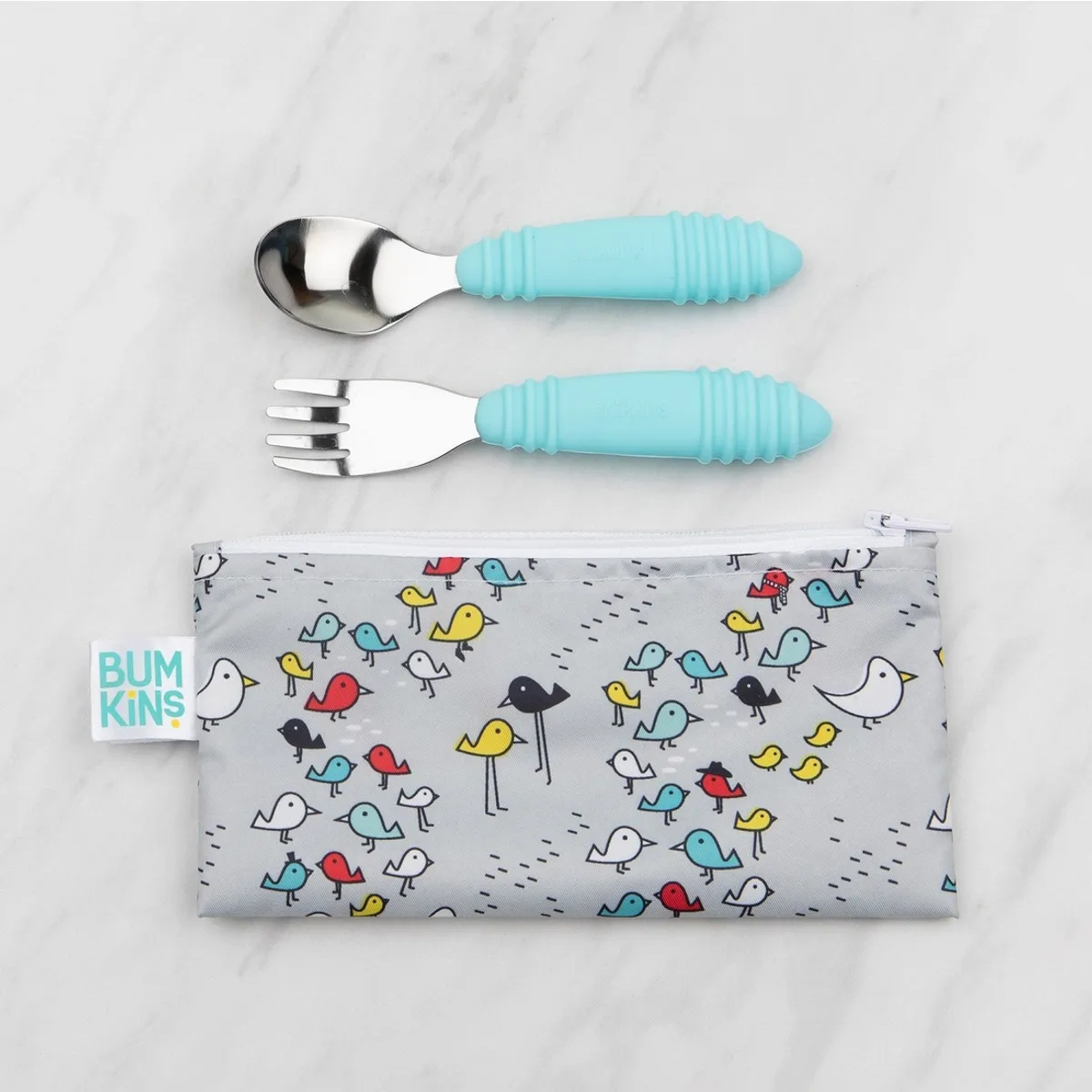 BUMKINS - Estuche colación x2 / Small Snack Bag Neutral BUMKINS