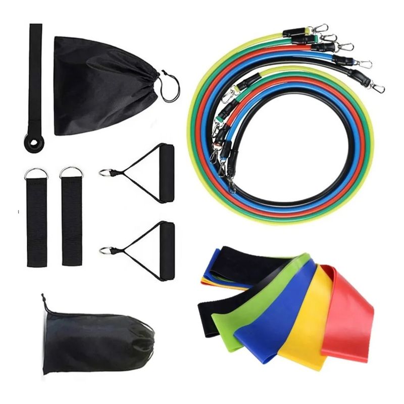 GENERICO - Set Bandas Elásticas Kit Bandas Resistencia Ejercicio 16 Pcs