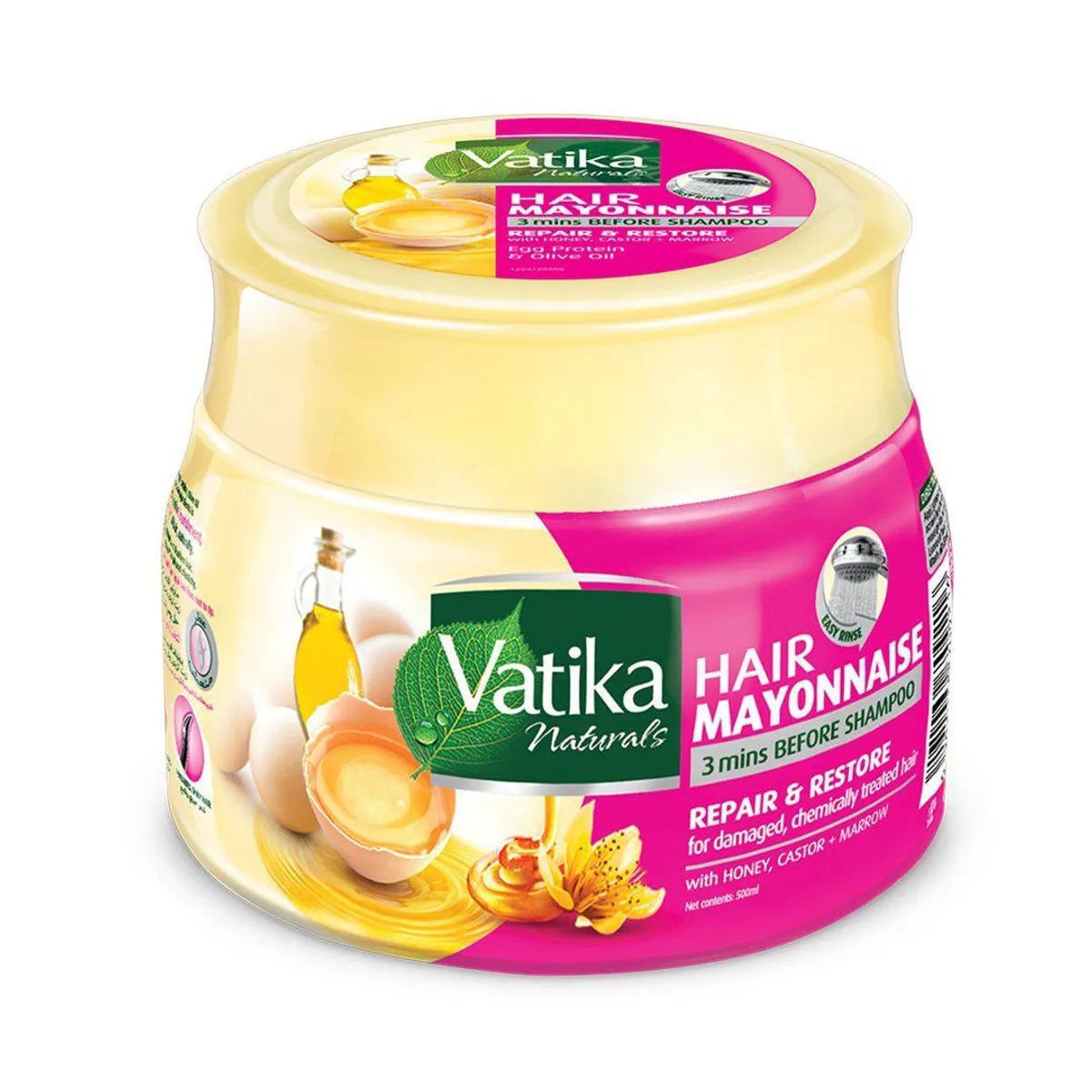 VATIKA NATURALS - Vatika Mayonesa Capilar Restauración 500 ml