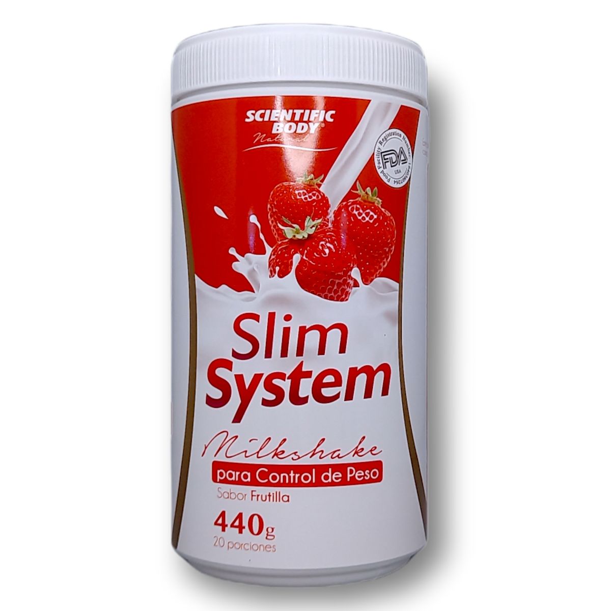 SCIENTIFIC BODY - Slim System Milkshake Frutilla 440g - Scientific Body