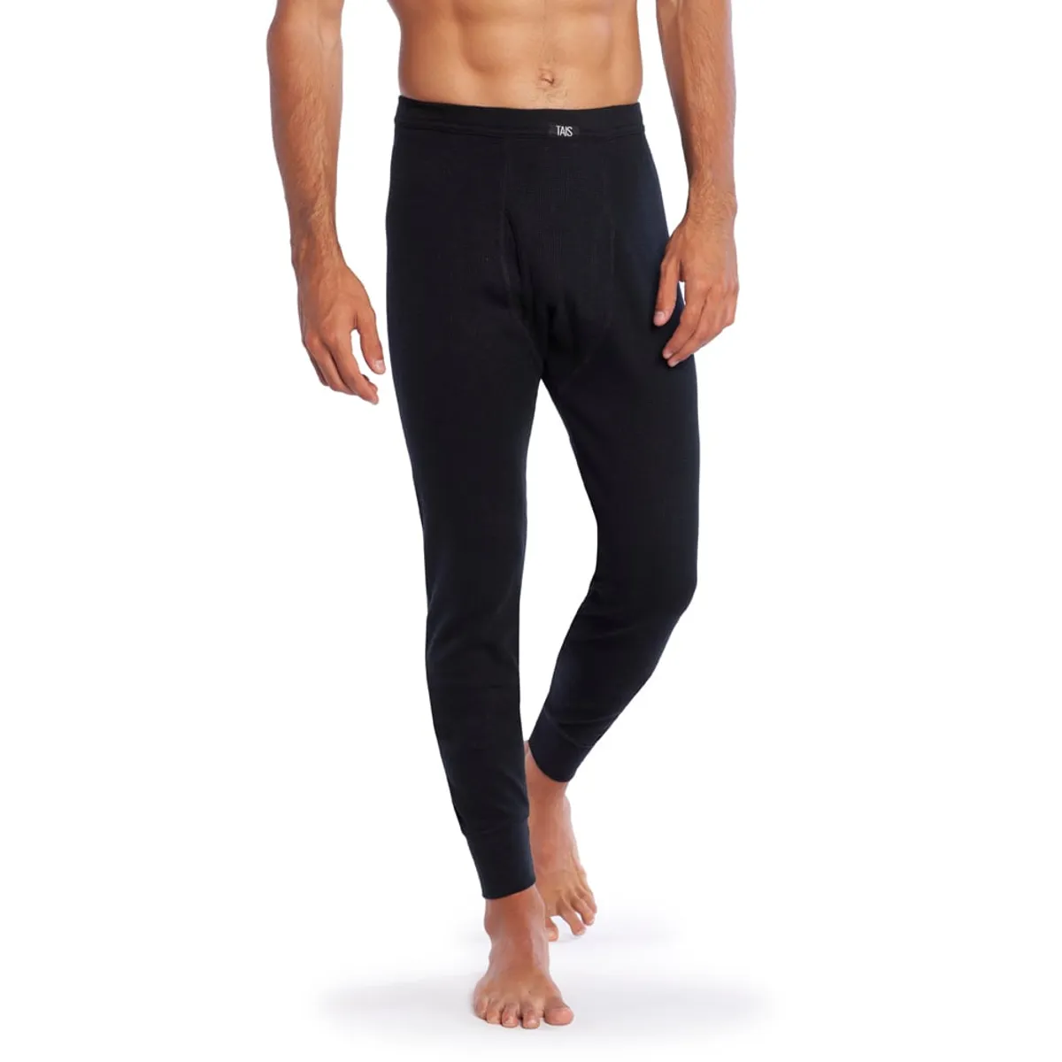 TAIS - Calzoncillo Largo Termico Tejido Panal Negro Tais