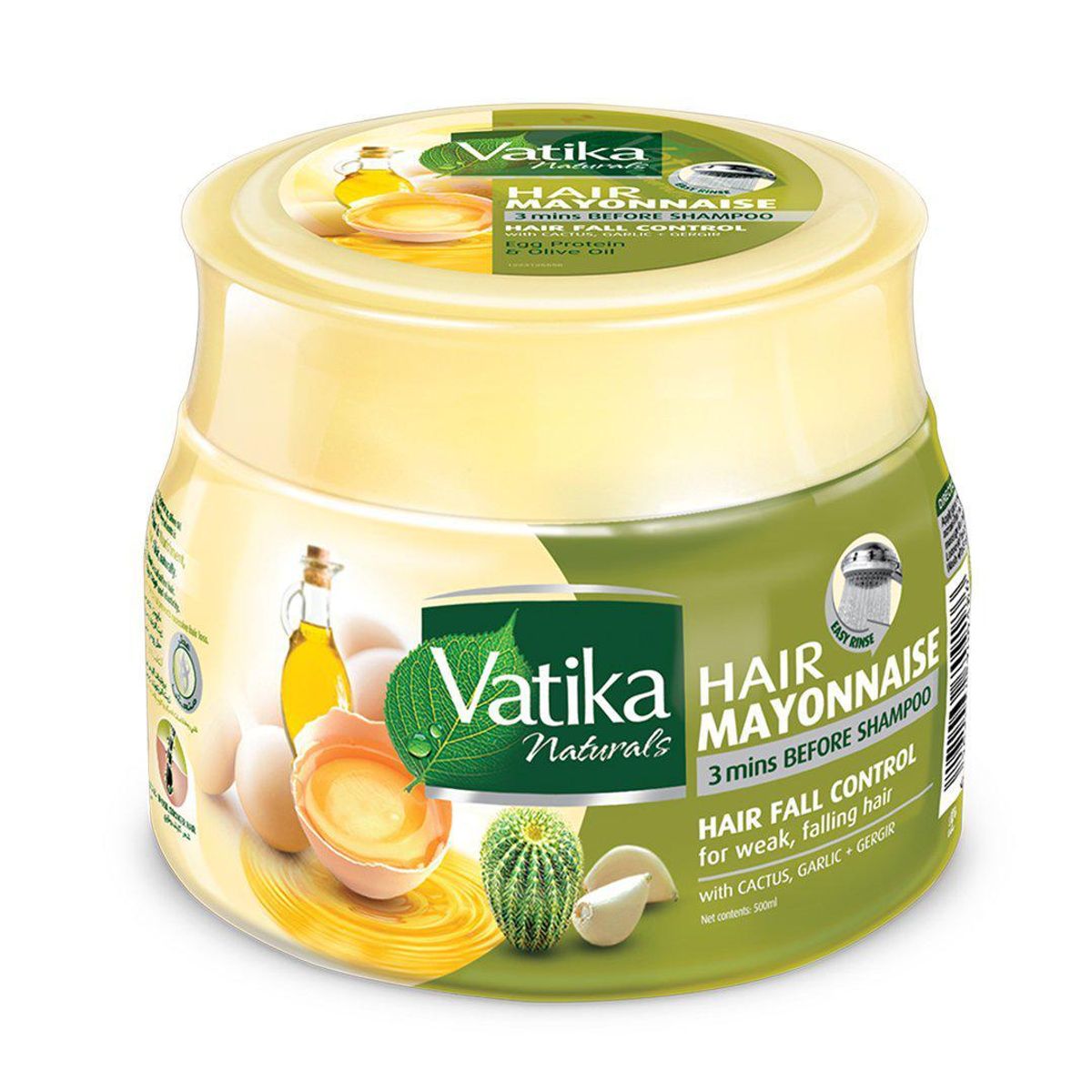 VATIKA NATURALS - Vatika Mayonesa Capilar Control Caída 500 ml