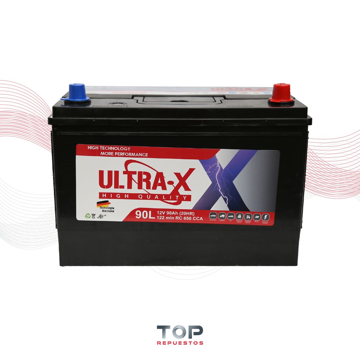 GENERICO - Bateria Ultrax-x (90 Ah) 650 Cca. Terminal Std. Pol. Derecho