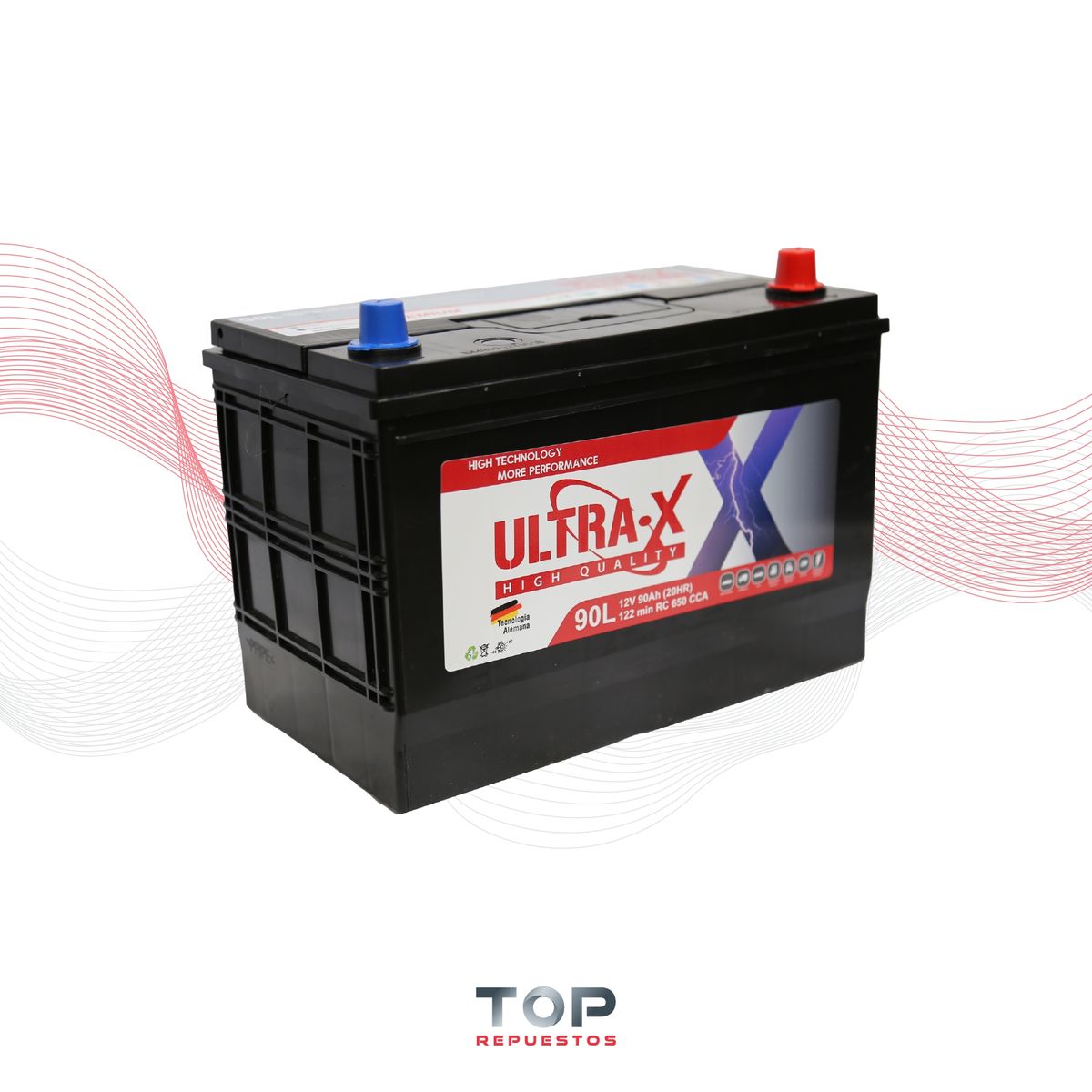 GENERICO - Bateria Ultrax-x (90 Ah) 650 Cca. Terminal Std. Pol. Derecho