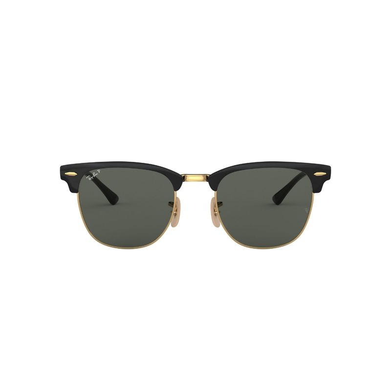 RAY BAN - Lentes de Sol Clubmaster Metal Negro Polarizados
