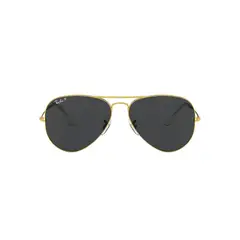 RAY BAN - Lentes de Sol Aviator Negro Polarizados