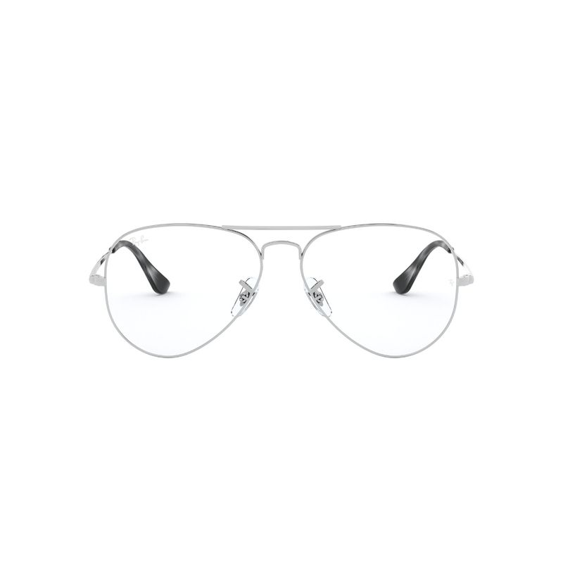 RAY BAN - Lentes Ópticos Aviator Plateado.