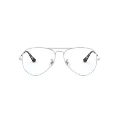 RAY BAN - Lentes Ópticos Aviator Plateado