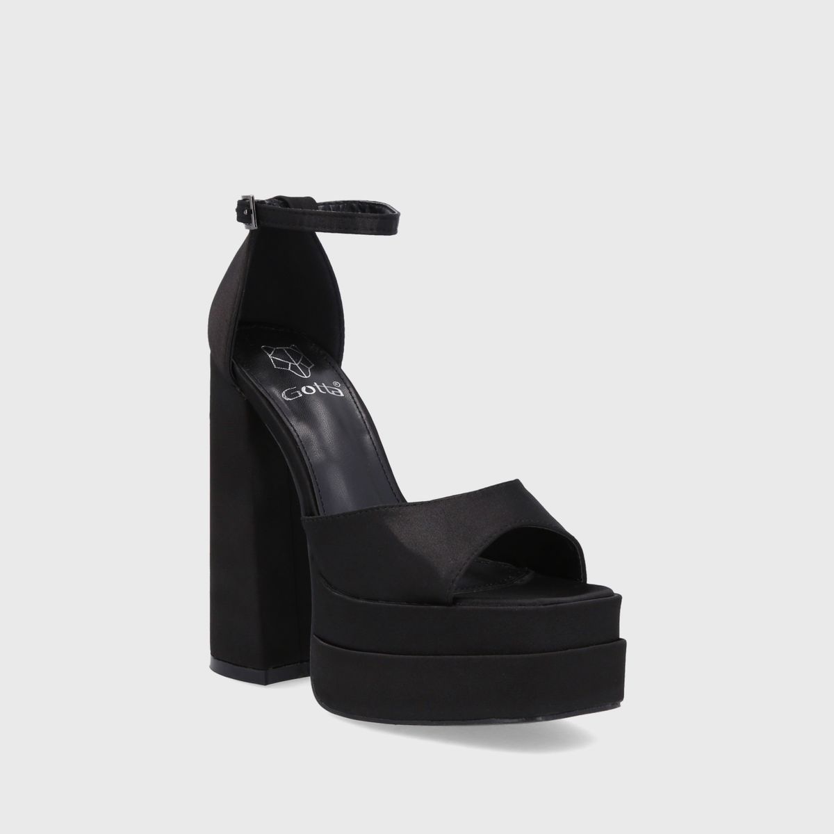 GOTTA - Sandalia Taco Negra Mujer 25911