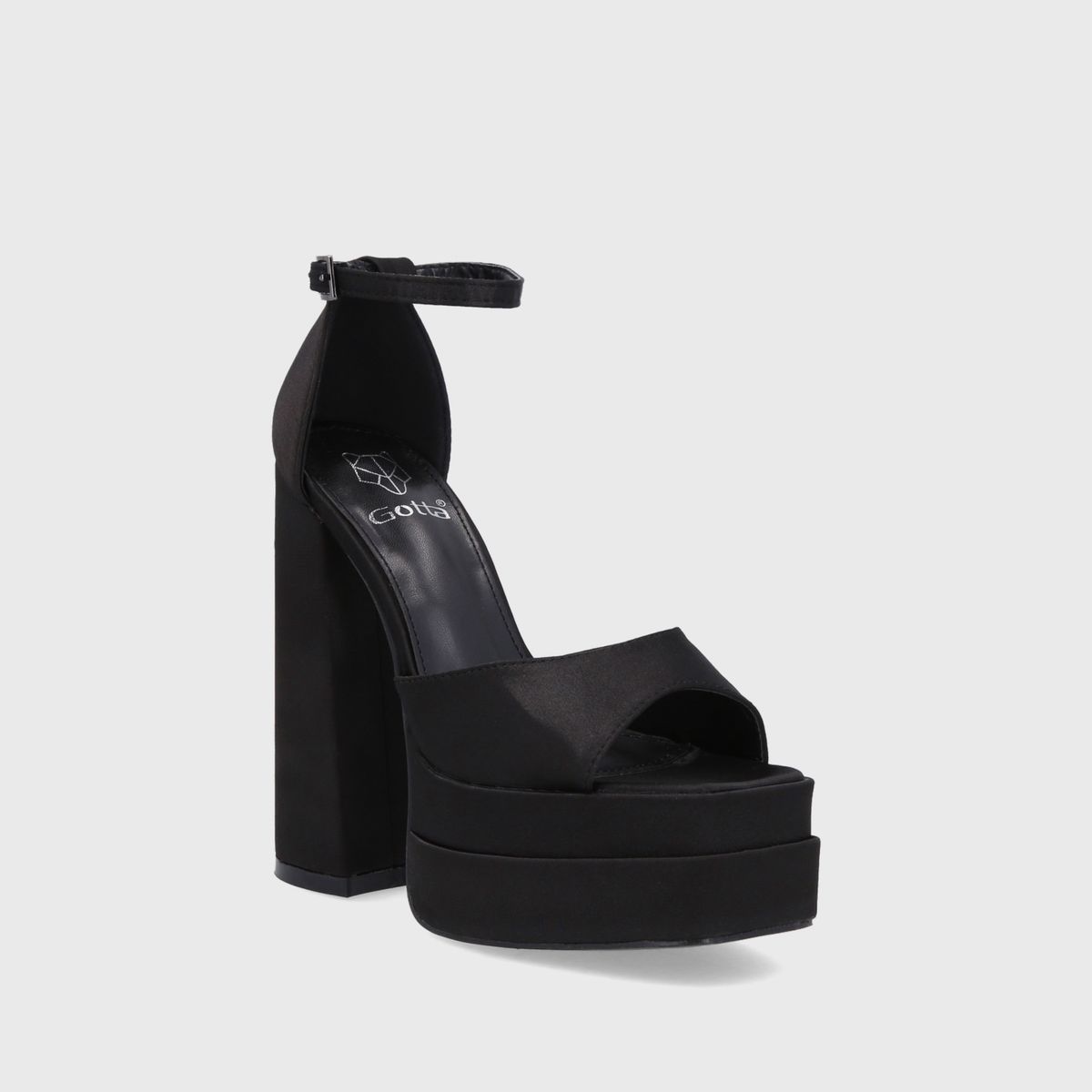 GOTTA - Sandalia Plataforma Negra Mujer 25911 Gotta