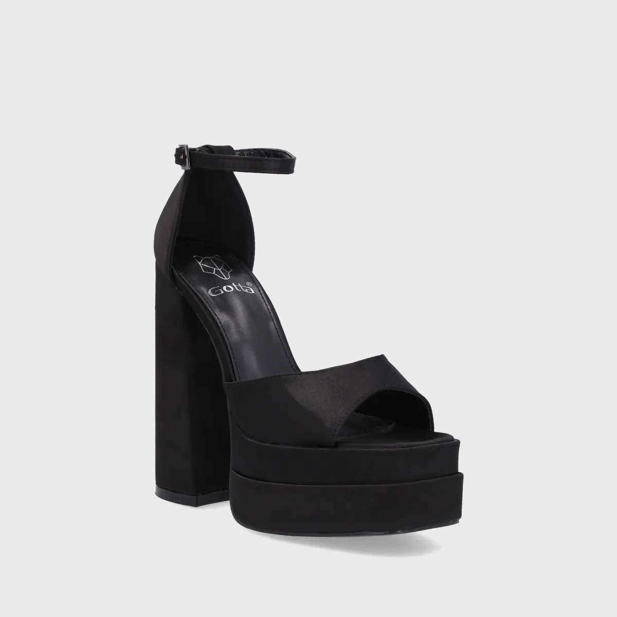 GOTTA - Sandalia Plataforma Negra Mujer 25911 Gotta