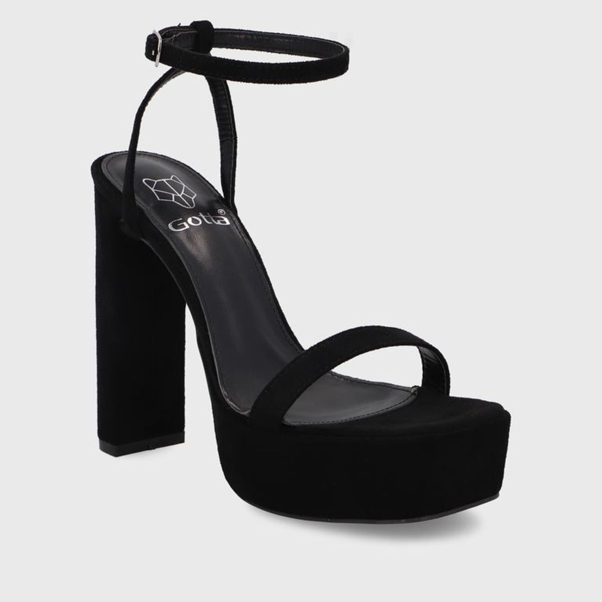 GOTTA - Sandalia Mujer Taco Negra 35101