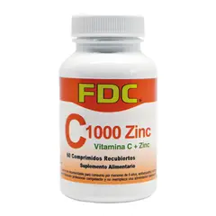 FDC - Vitamina C 1000 mg + Zinc x 60 comprimidos