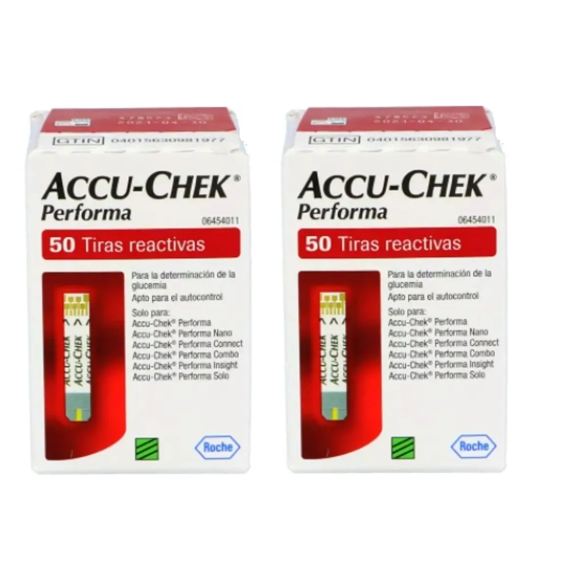 ACCU CHEK - 100 Tiras Reactivas Accu-Chek® Performa /Cintas