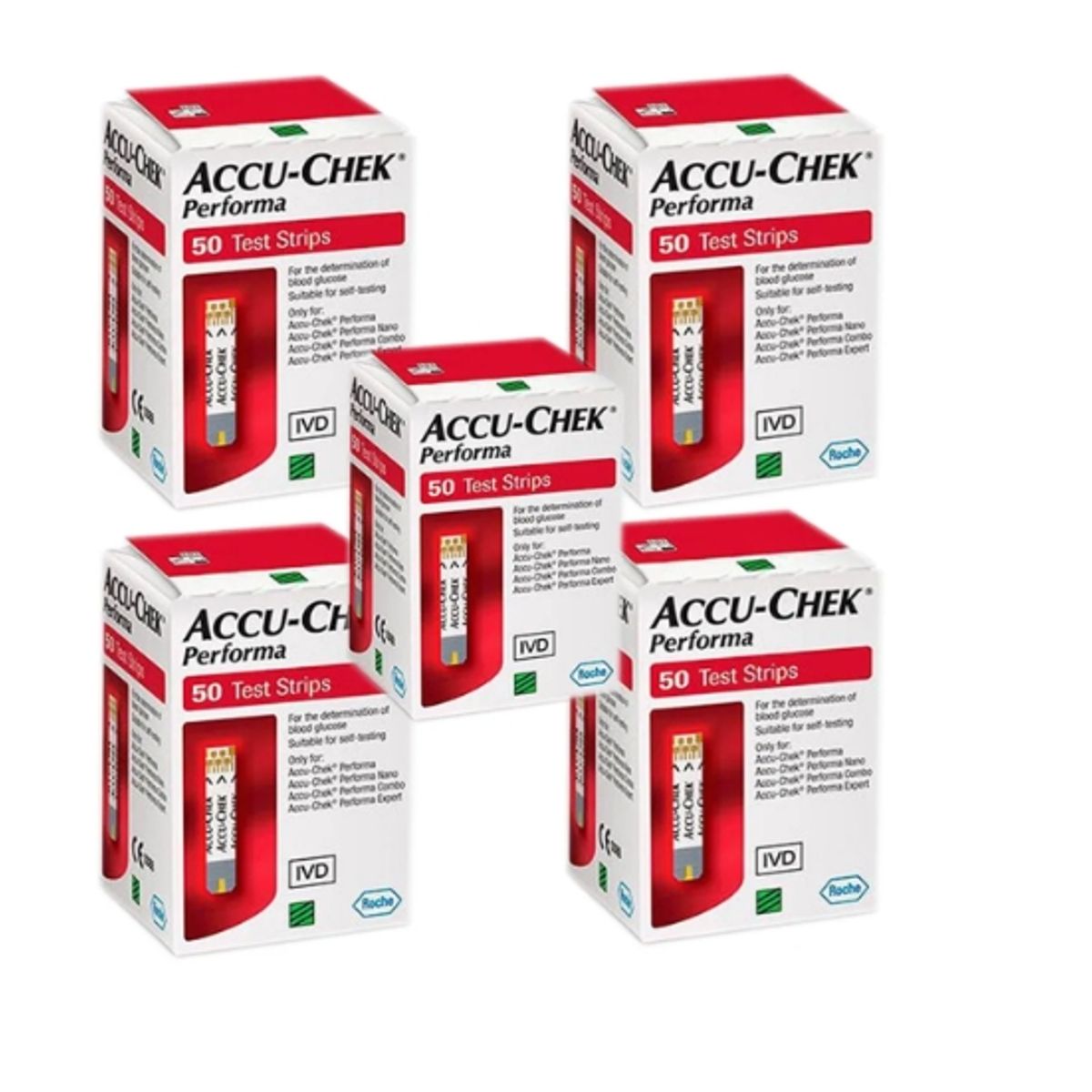 ACCU CHEK - 250 Tiras Reactivas Accu-Chek® Performa/Cintas