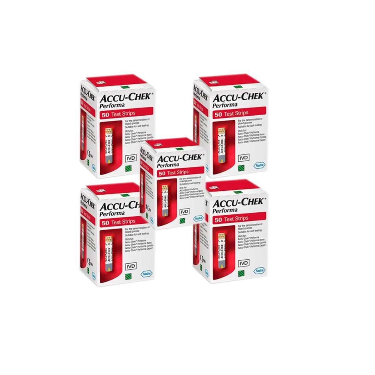 ACCU CHEK - 250 Tiras Reactivas Accu-Chek® Performa/Cintas