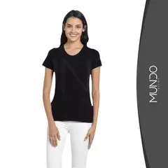 MUNDO INSUMO - Polera De Algodón Mujer Manga Corta Para Estampar