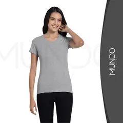MUNDO INSUMO - Polera De Algodón Mujer Manga Corta Para Estampar