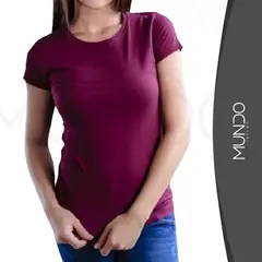 MUNDO INSUMO - Polera De Algodón Mujer Manga Corta Para Estampar